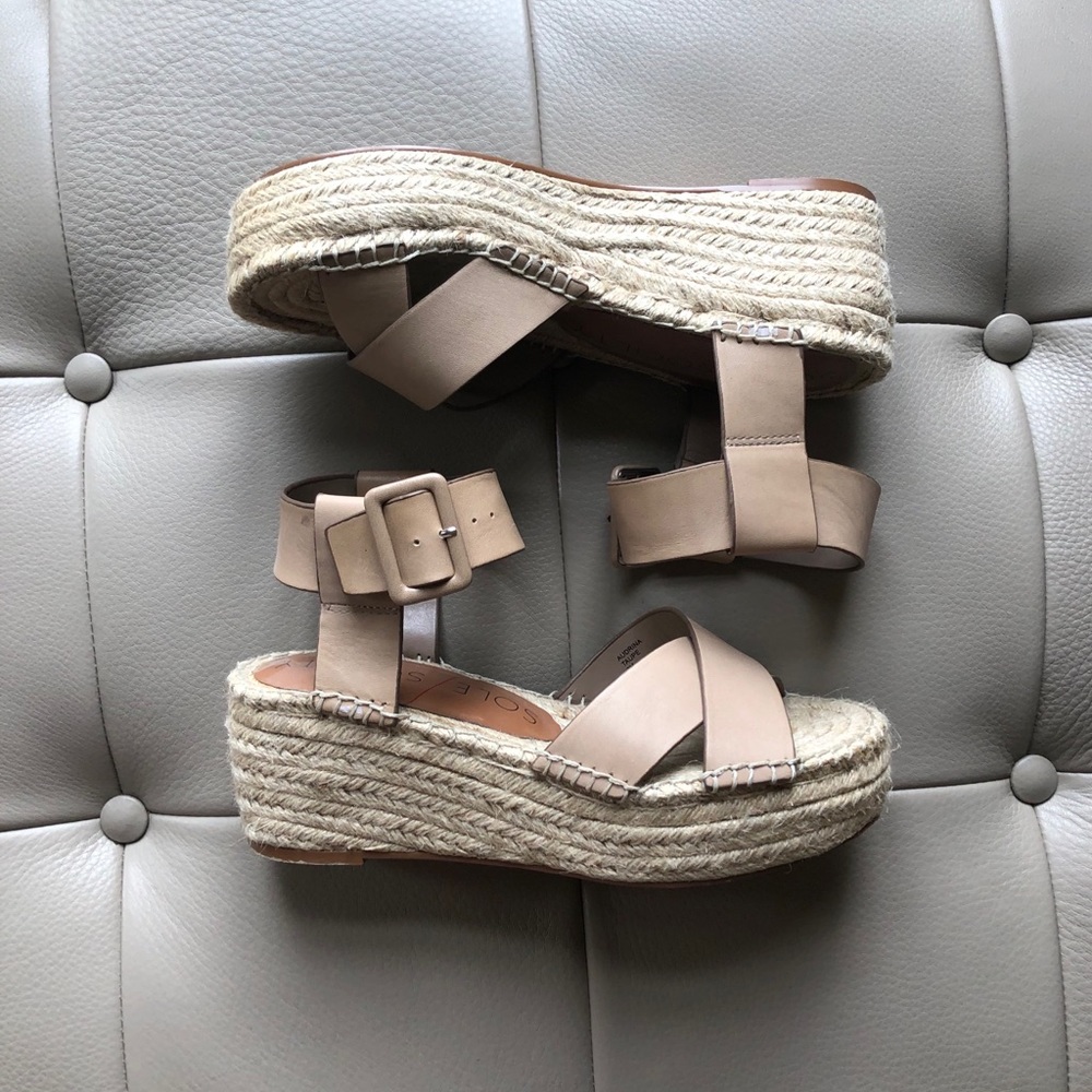 Sole Society ‘Audrina’ Espadrille Platform Wedges